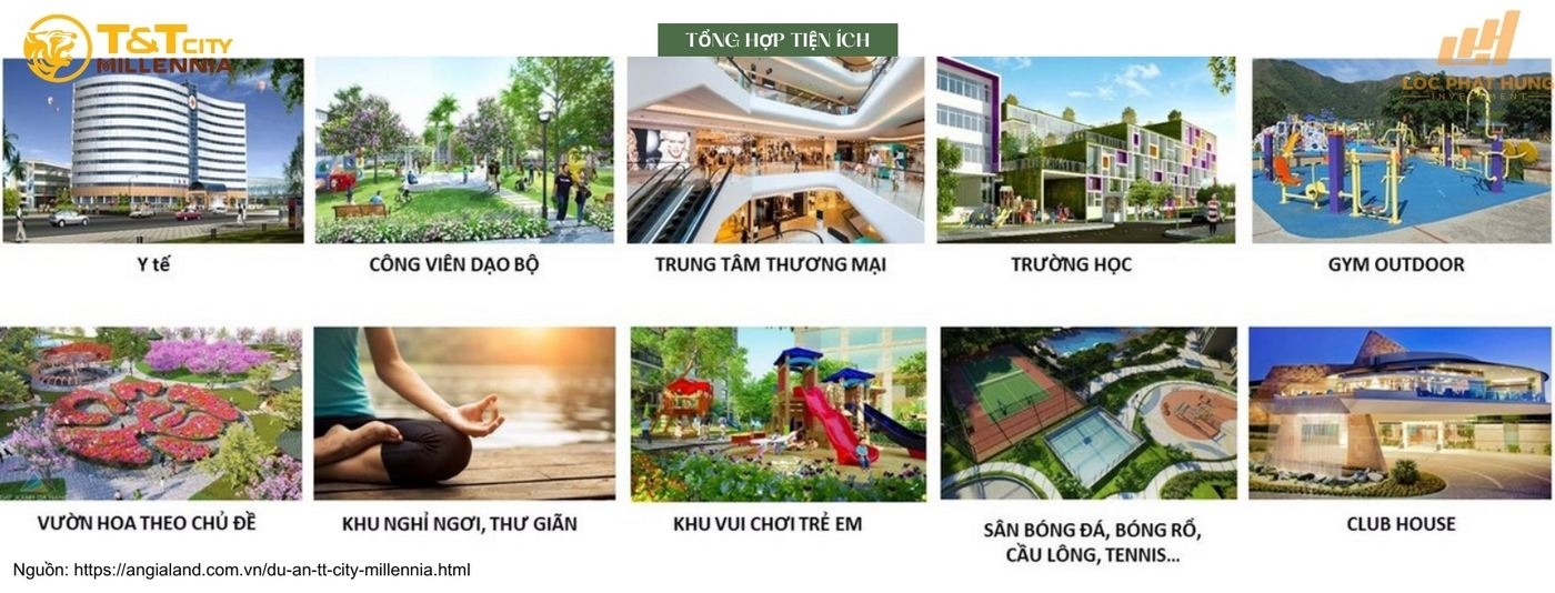 Tổng hợp hệ thống tiện ích đẳng cấp tại Đại đô thị T&T City Millennia