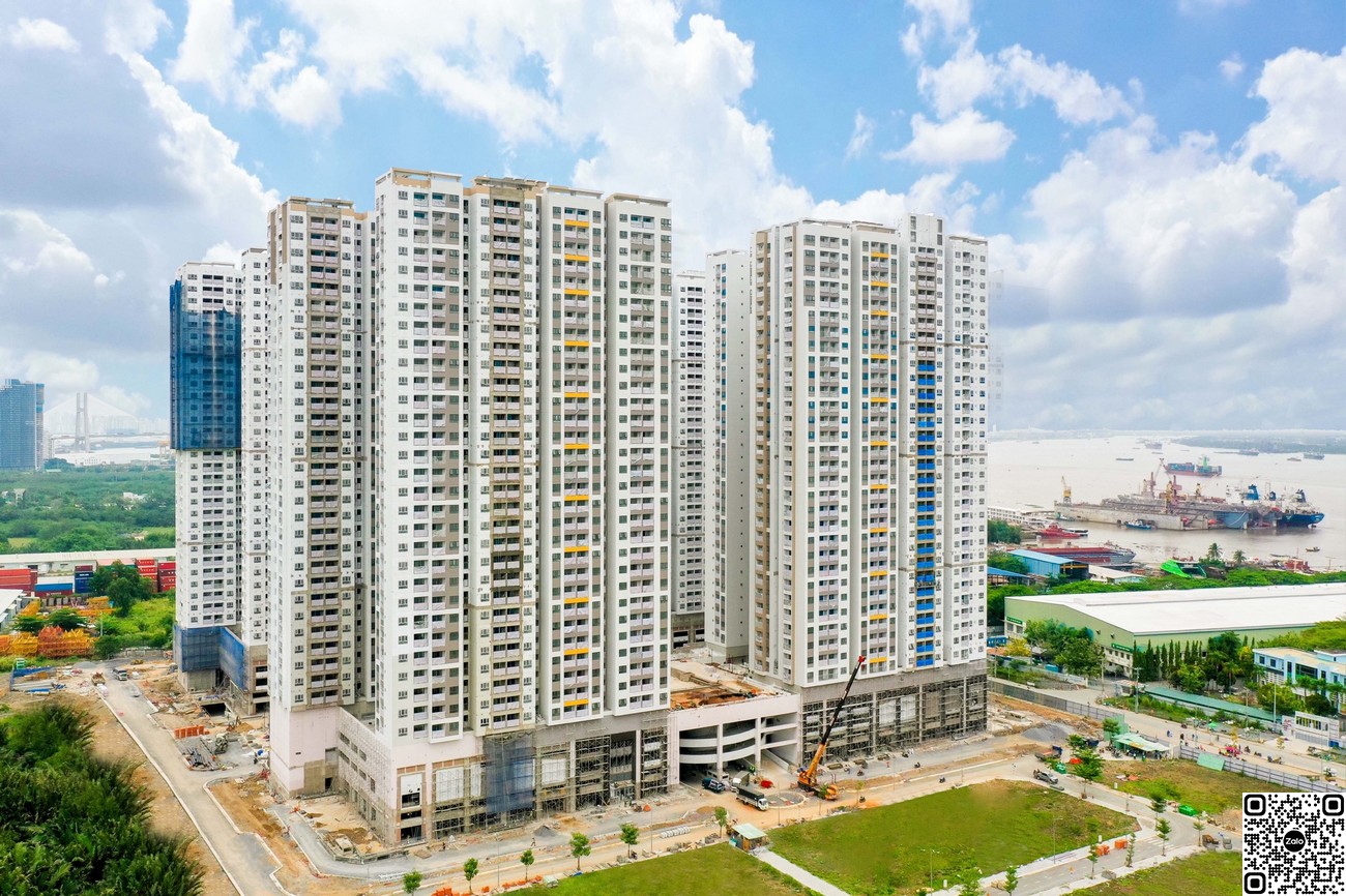 Tiến độ xây dựng dự án Q7 Saigon Riverside Complex.