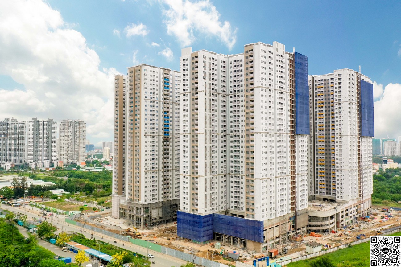 Tiến độ xây dựng dự án Q7 Saigon Riverside Complex.
