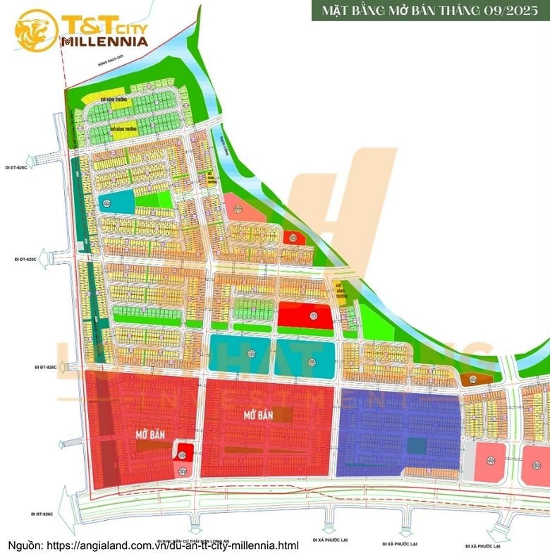 Mặt bằng mở bán các sản phẩm T&T City Millennia - Cập nhật tháng 09/2025