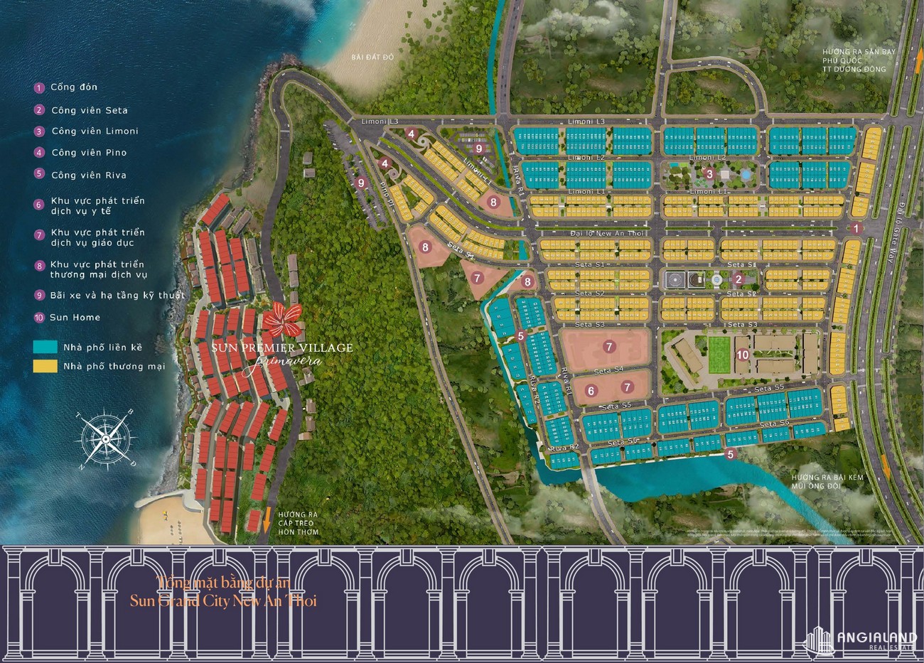Mặt bằng dự án Biệt thự nghỉ dưỡng chung cư Sun Premier Village Phu Quoc Resort Phú Quốc  Mũi Ông Đội chủ đầu tư Sun Group