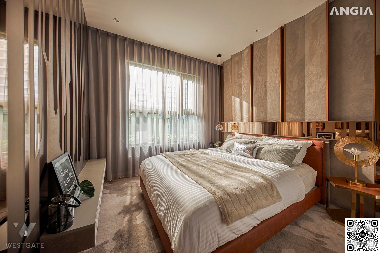 Phòng ngủ Master căn hộ 3 Phòng ngủ diện tích 85m² dự án West Gate Bình Chánh