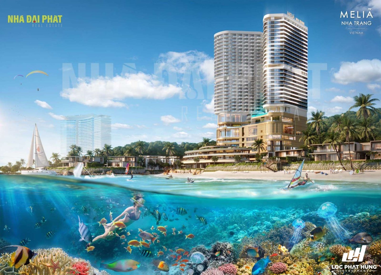 Phối cảnh tổng thể dự án Biệt thự, nhà phố căn hộ khách sạn Vega City Bãi Tiên Nha Trang chủ đầu tư KDI Holdings