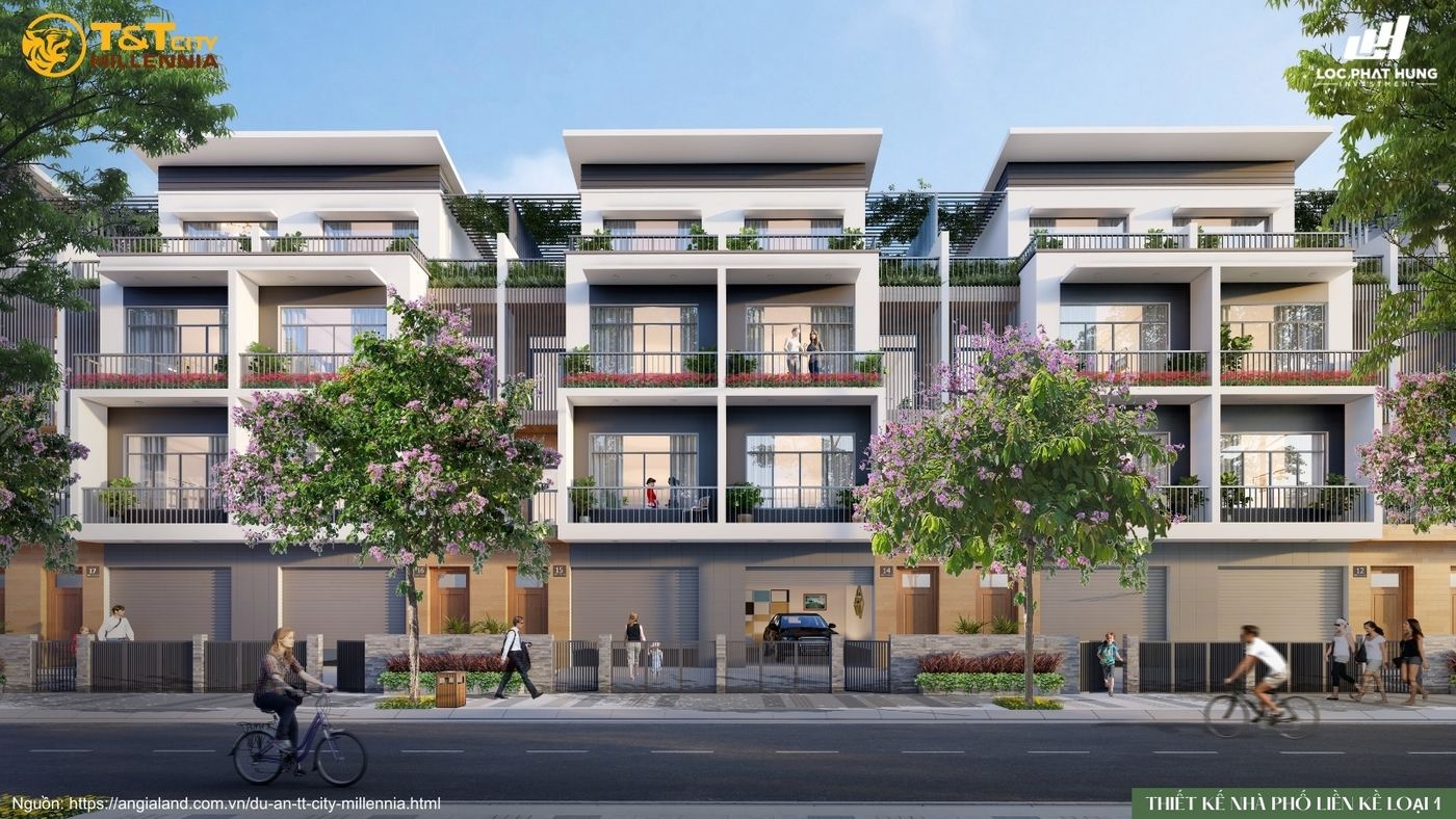 Thiết kế chi tiết nhà phố liền kề loại 1 tại T&T City Millennia
