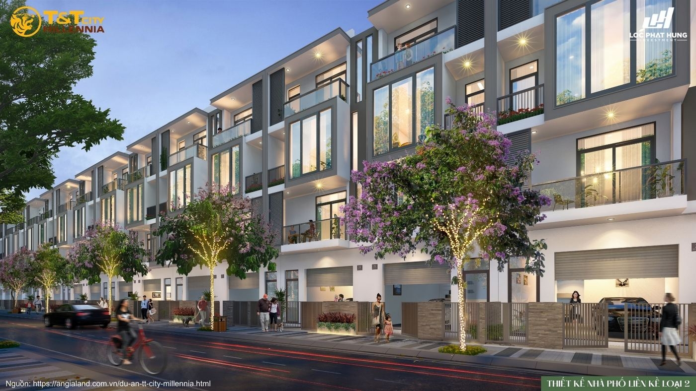 Thiết kế chi tiết nhà phố liền kề loại 2 tại T&T City Millennia