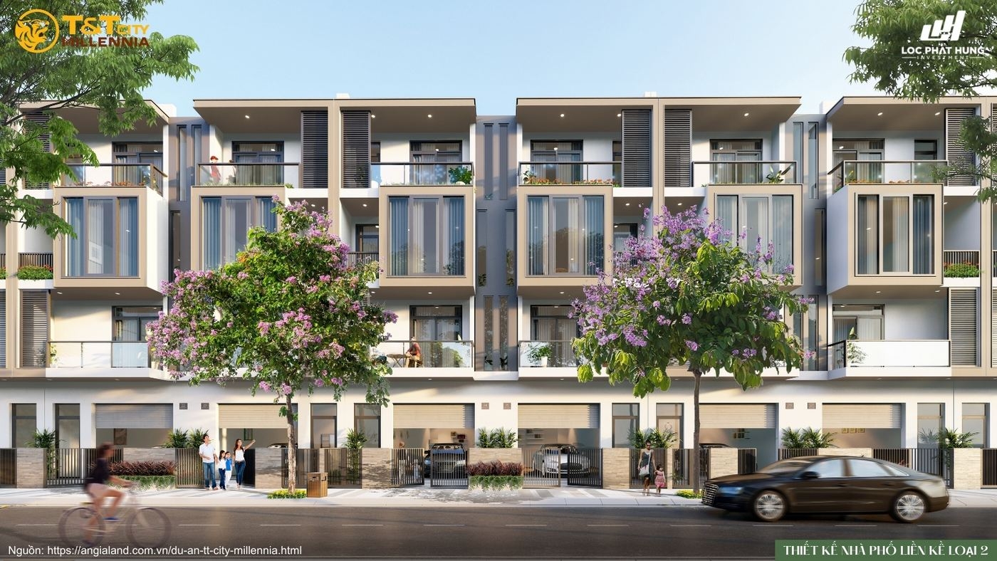 Thiết kế chi tiết nhà phố liền kề loại 2 tại T&T City Millennia