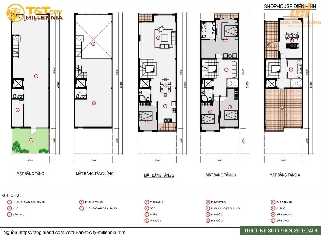 Thiết Kế Chi Tiết Shophouse Loại 1 Tại T Amp;t City Millennia