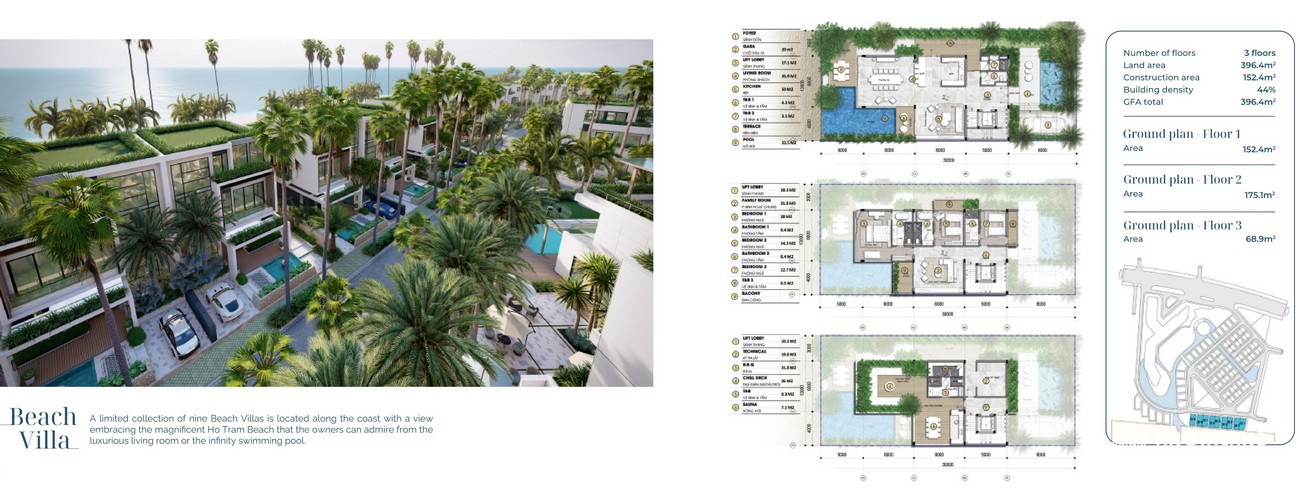Thiết kế villa dự án Charm Resort Hồ Tràm