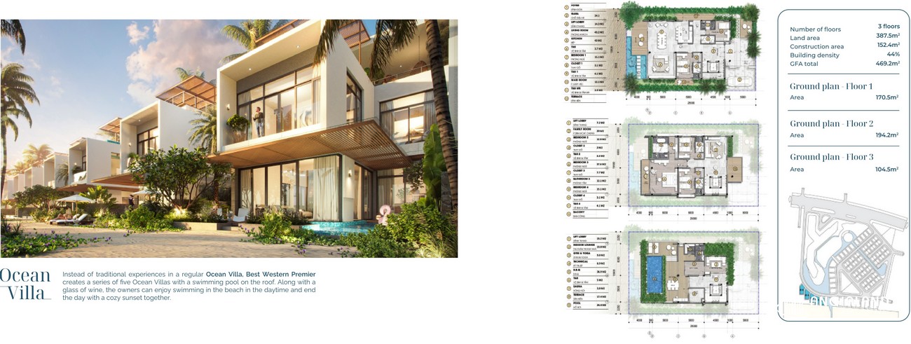Thiết kế villa dự án Charm Resort Hồ Tràm