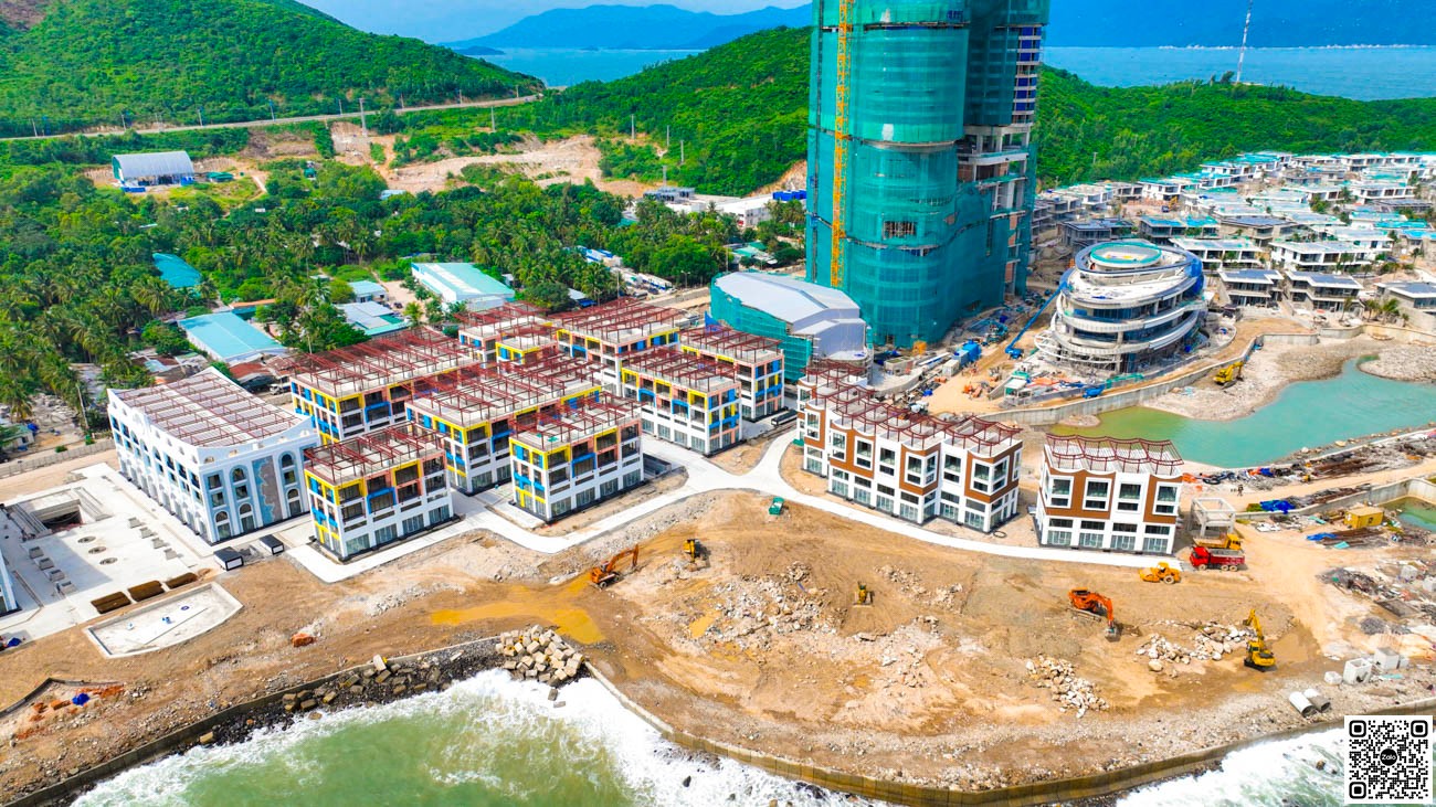 Tiến độ xây dựng mới nhất dự án nghỉ dưỡng Vega City Nha Trang.