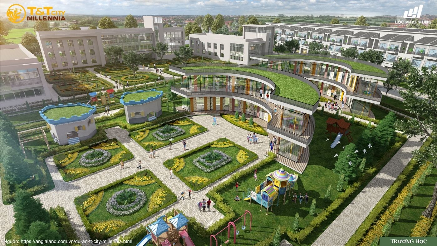 Phối cảnh trường học liên cấp chuẩn quốc tế tại T&T City Millennia