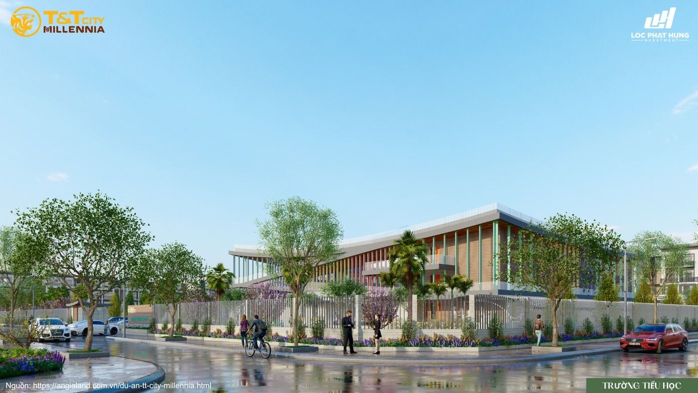 Phối cảnh trường học liên cấp chuẩn quốc tế tại T&T City Millennia