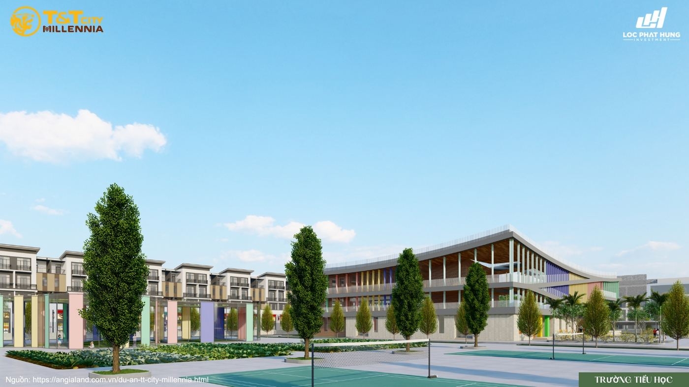 Phối cảnh trường học liên cấp chuẩn quốc tế tại T&T City Millennia