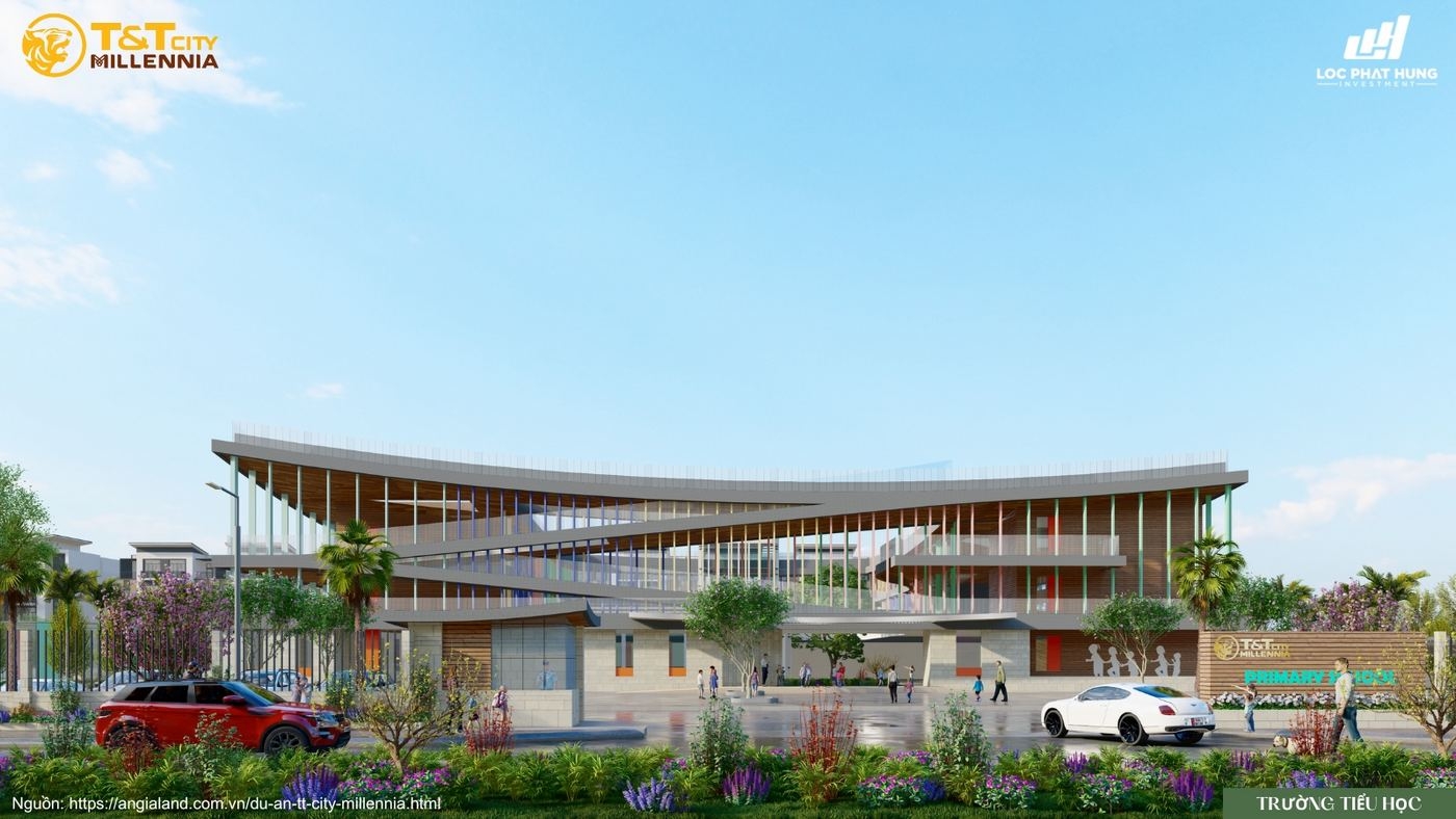 Phối cảnh trường học liên cấp chuẩn quốc tế tại T&T City Millennia
