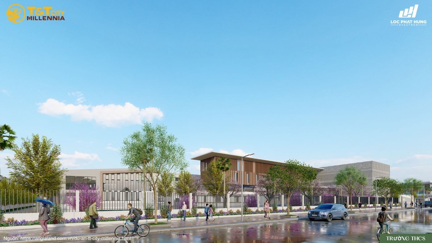Phối cảnh trường học liên cấp chuẩn quốc tế tại T&T City Millennia
