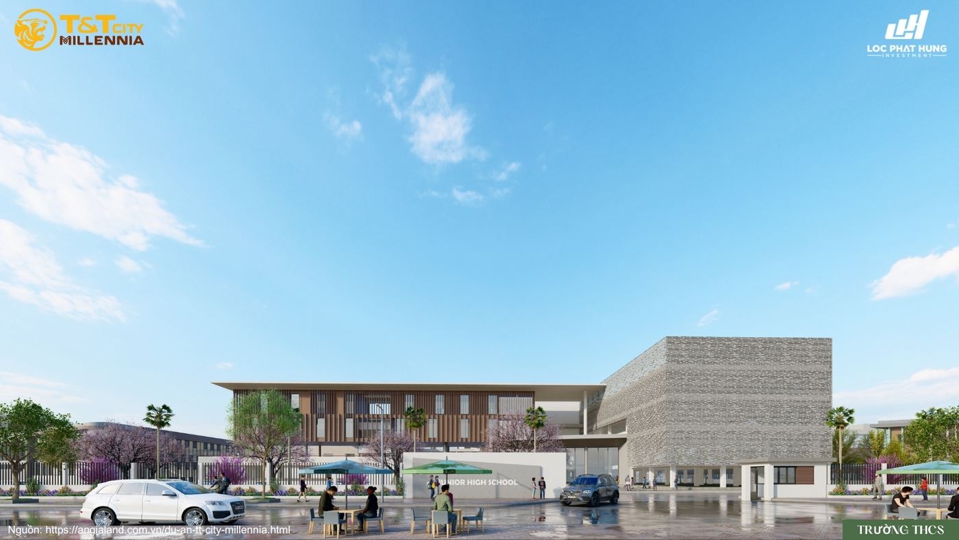 Phối cảnh trường học liên cấp chuẩn quốc tế tại T&T City Millennia