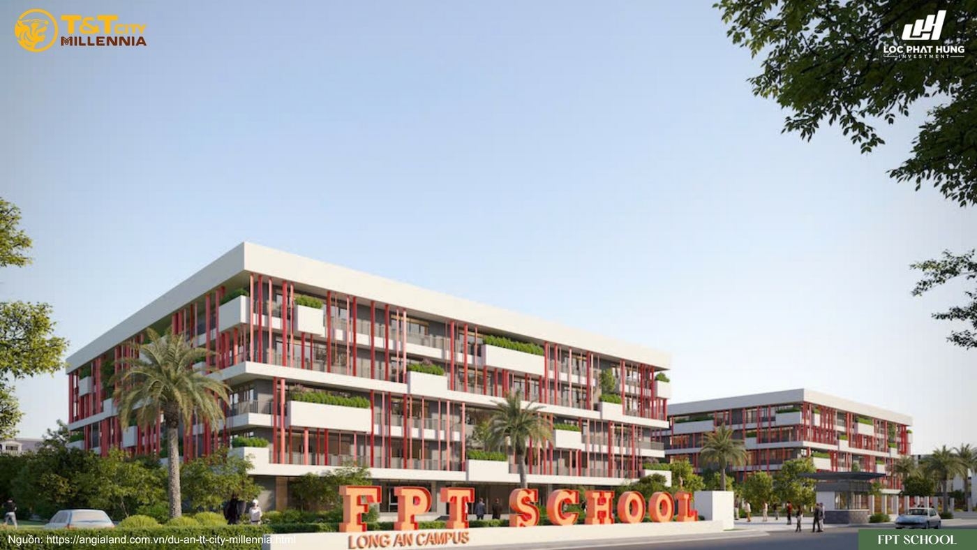 Phối cảnh trường học liên cấp chuẩn quốc tế tại T&T City Millennia