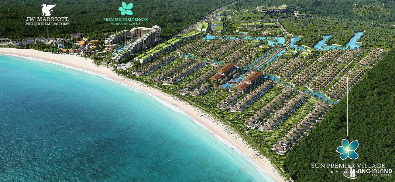 Vị trí địa chỉ dự án biệt thự nghỉ dưỡng Sun Premier Village Kem Beach Resort Phú Quốc  Đảo Hòn Thơm chủ đầu tư Sun Group