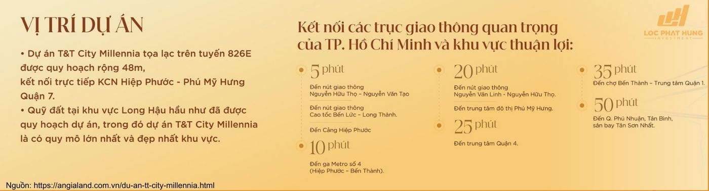 Vị trí chiến lược của Đại đô thị T&T City Millennia tại cửa ngõ Nam Sài Gòn