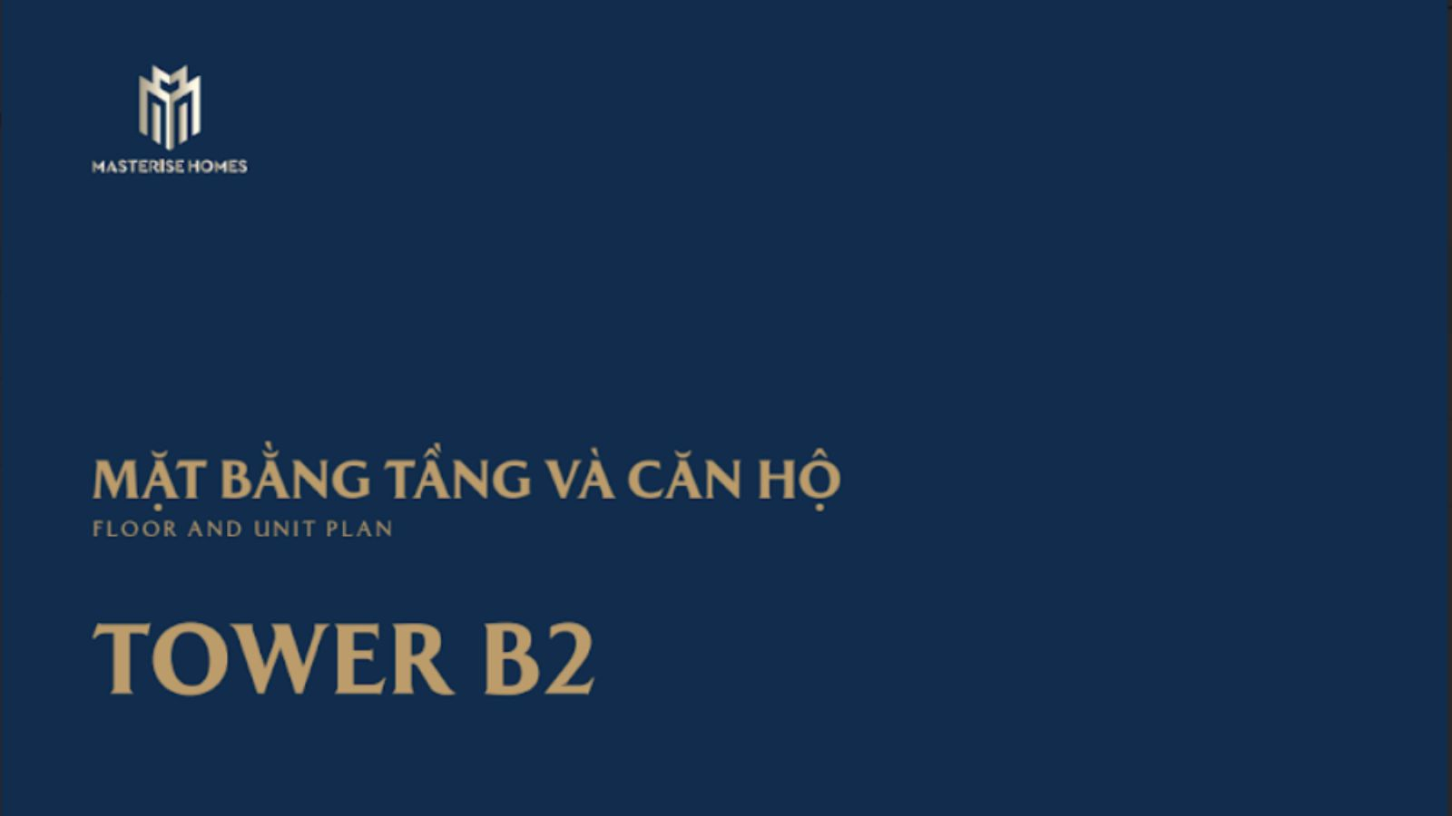 Mặt bằng tầng và căn hộ Tháp B2 Masteri Cosmo Central The Global City