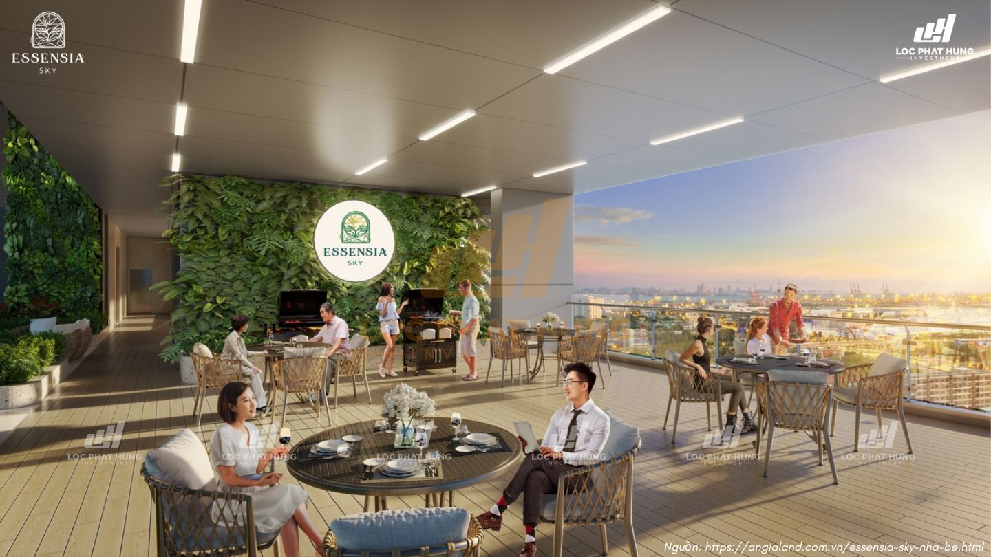 Tiện ích BBQ tầng 03 căn hộ chung cư Essensia Sky Phú Long Nhà Bè