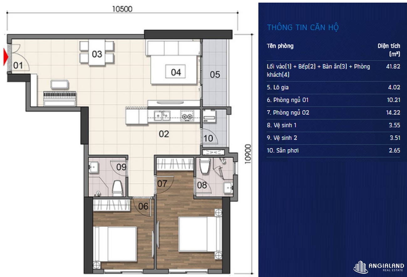 Thiết kế chi tiết căn hộ dự án Gem Premium Thủ Đức