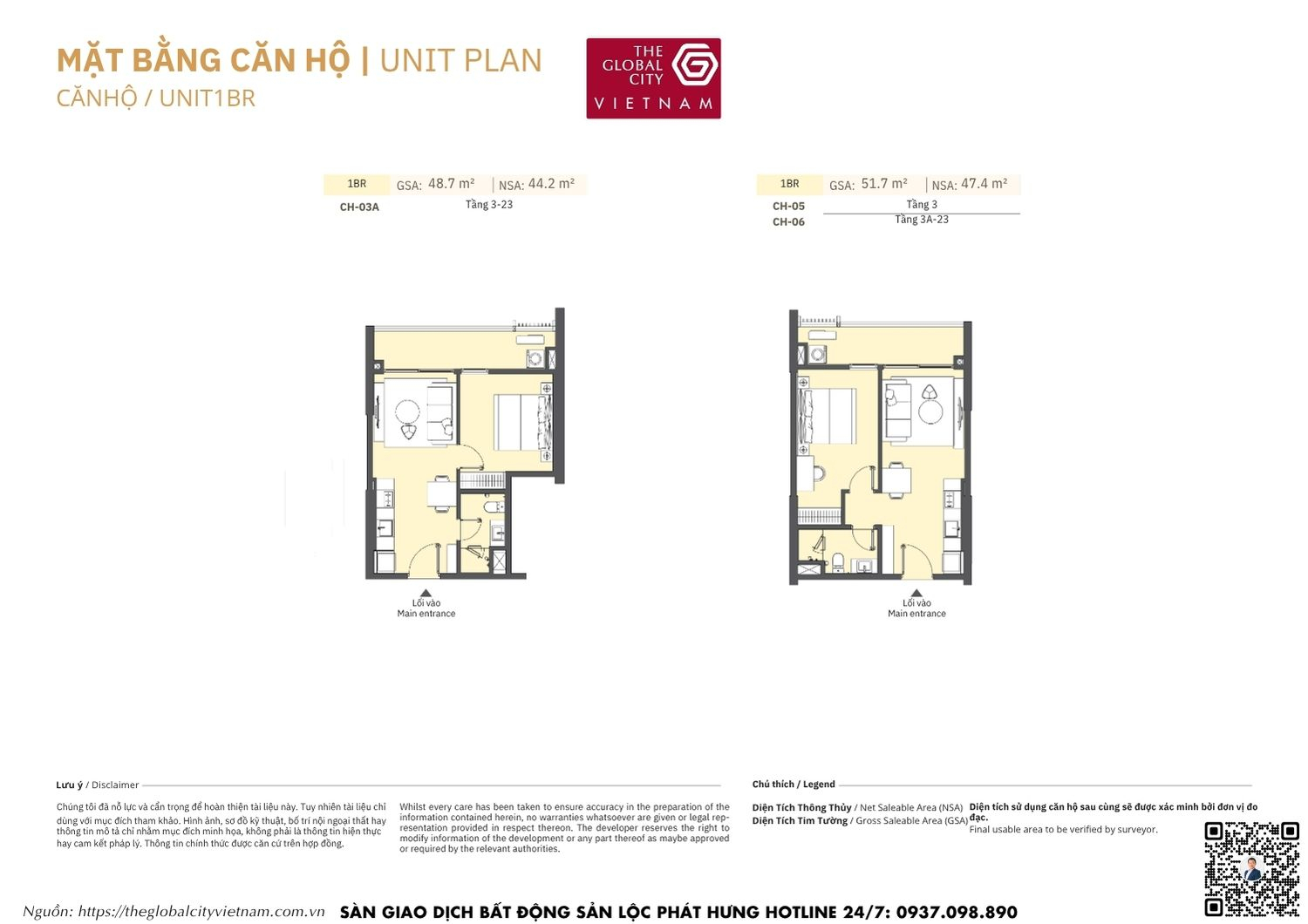 Mặt bằng căn hộ MPP A2 Masteri Park Place - The Global City Quận 2