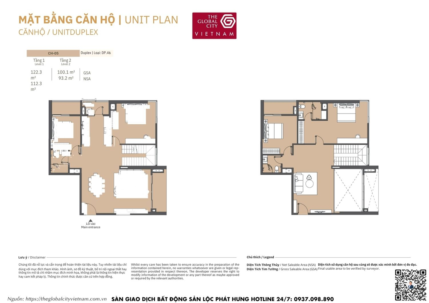 Mặt bằng căn hộ MPP B1 Masteri Park Place - The Global City Quận 2