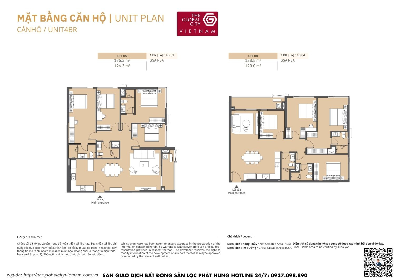 Mặt bằng căn hộ MPP B1 Masteri Park Place - The Global City Quận 2