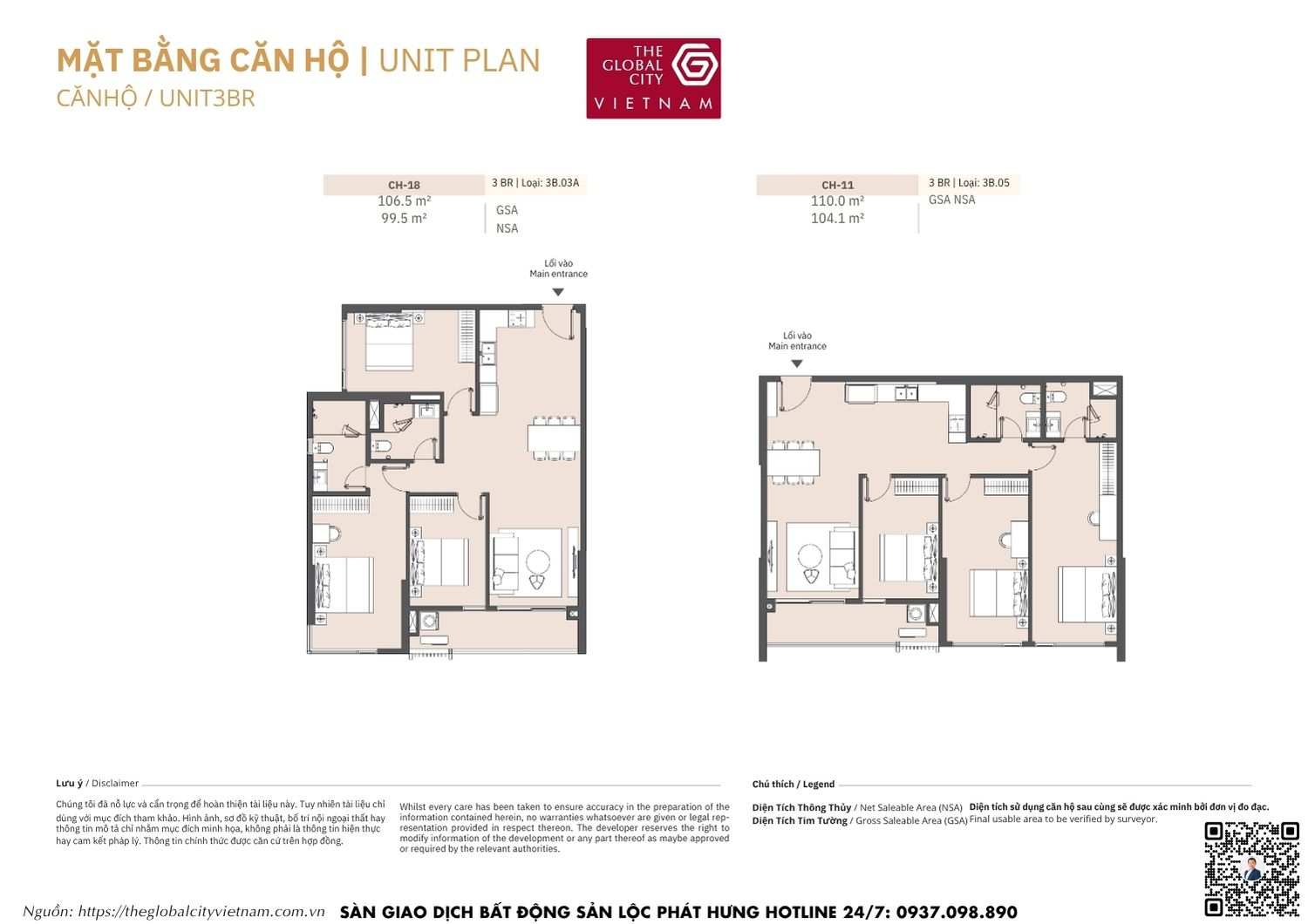 Mặt bằng căn hộ MPP B2 Masteri Park Place - The Global City Quận 2