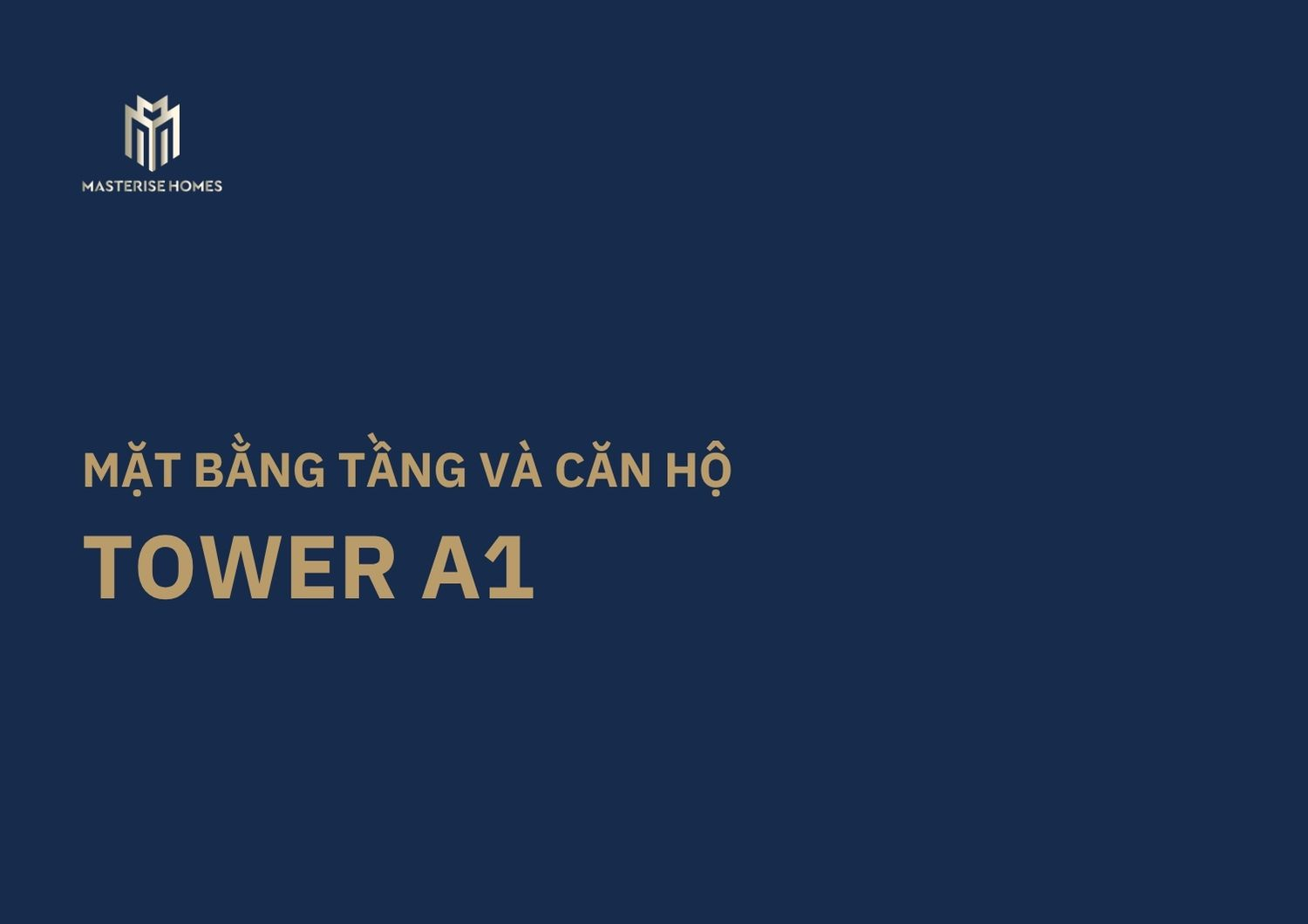 Mặt bằng tầng và căn hộ Tower A1 Masteri Park Place - The Global City Quận 2