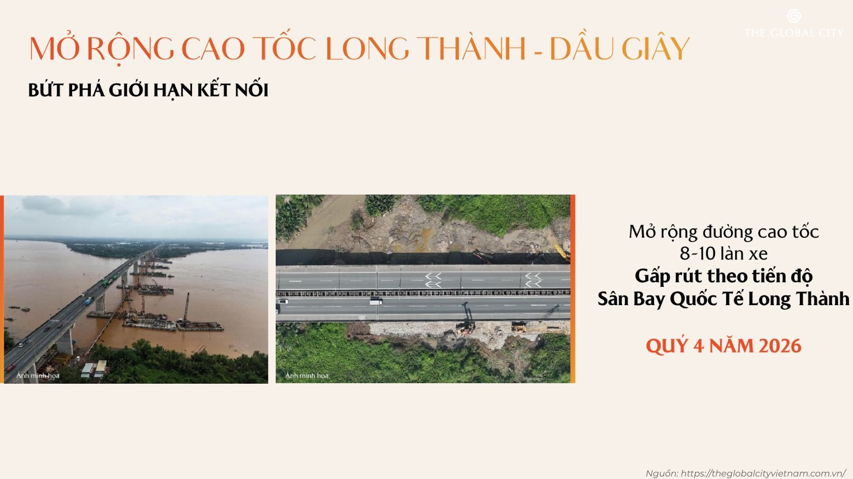Dự án mở rộng cao tốc Long Thành - Dầu Giây lên 8-10 làn xe giúp bứt phá giới hạn kết nối