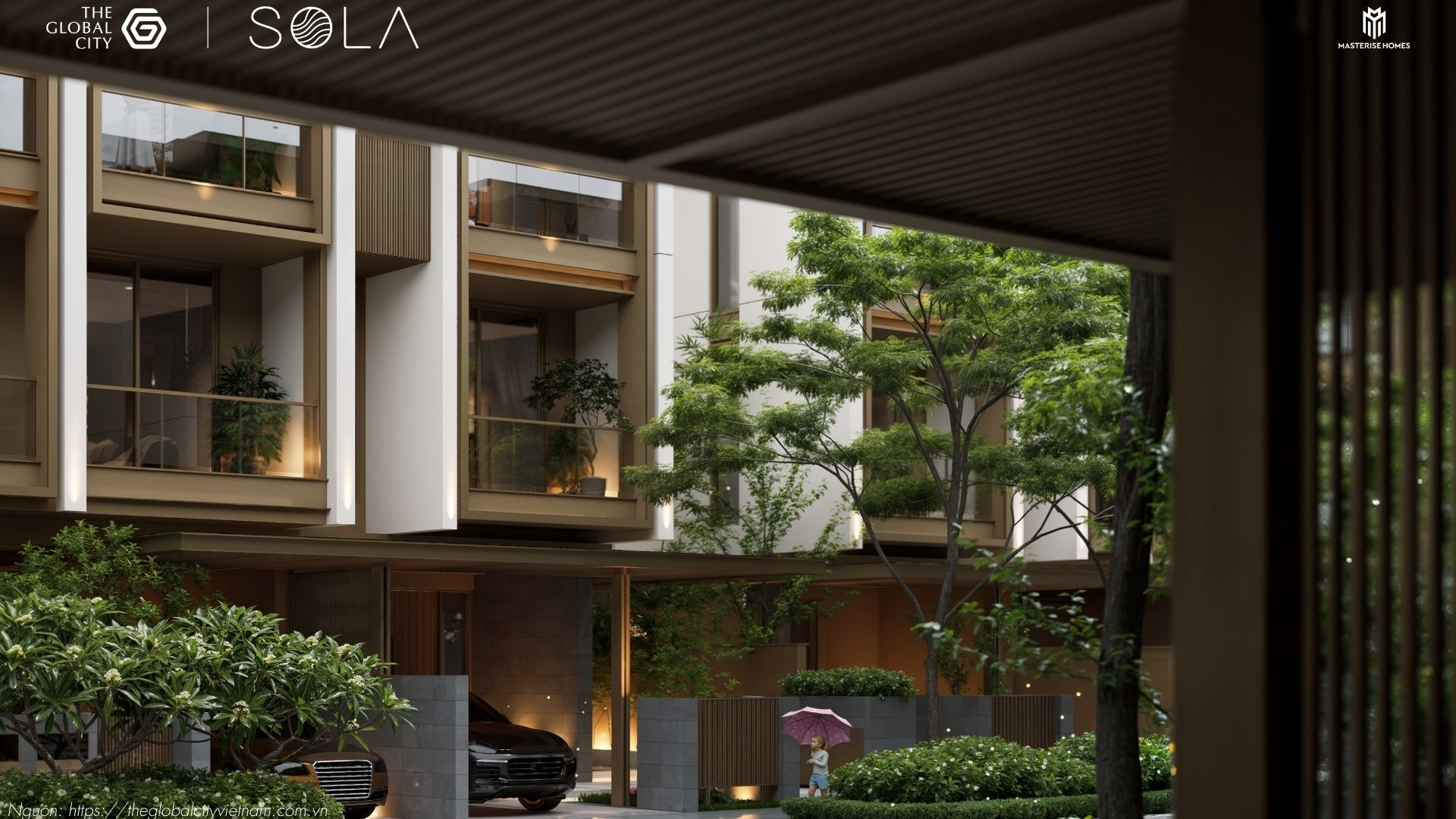 Thiết kế biệt thự liền kề Sola The Global City Quận 2