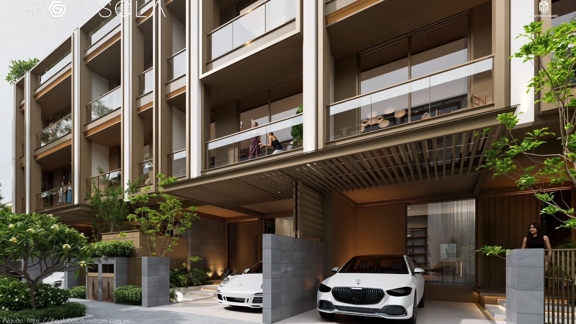 Thiết kế biệt thự liền kề Sola The Global City Quận 2