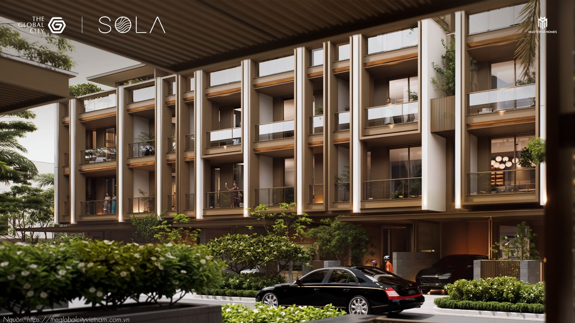 Thiết kế biệt thự liền kề Sola The Global City Quận 2