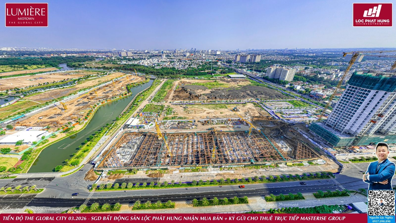 Tiến độ thực tế dự án The Global City ngày 25.03.2026