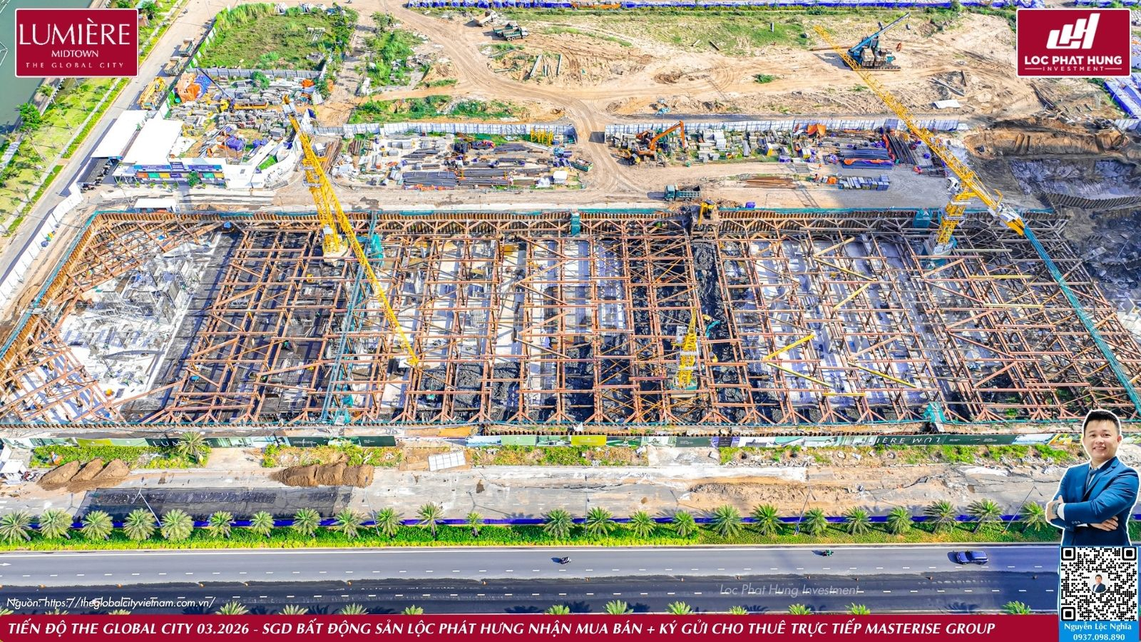 Tiến độ thực tế dự án The Global City ngày 25.03.2026