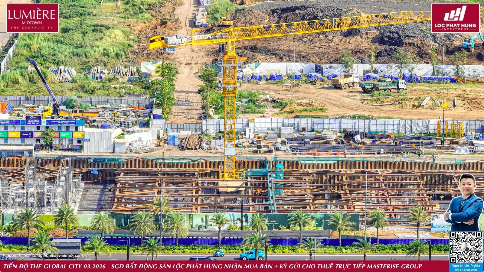 Tiến độ thực tế dự án The Global City ngày 25.03.2026