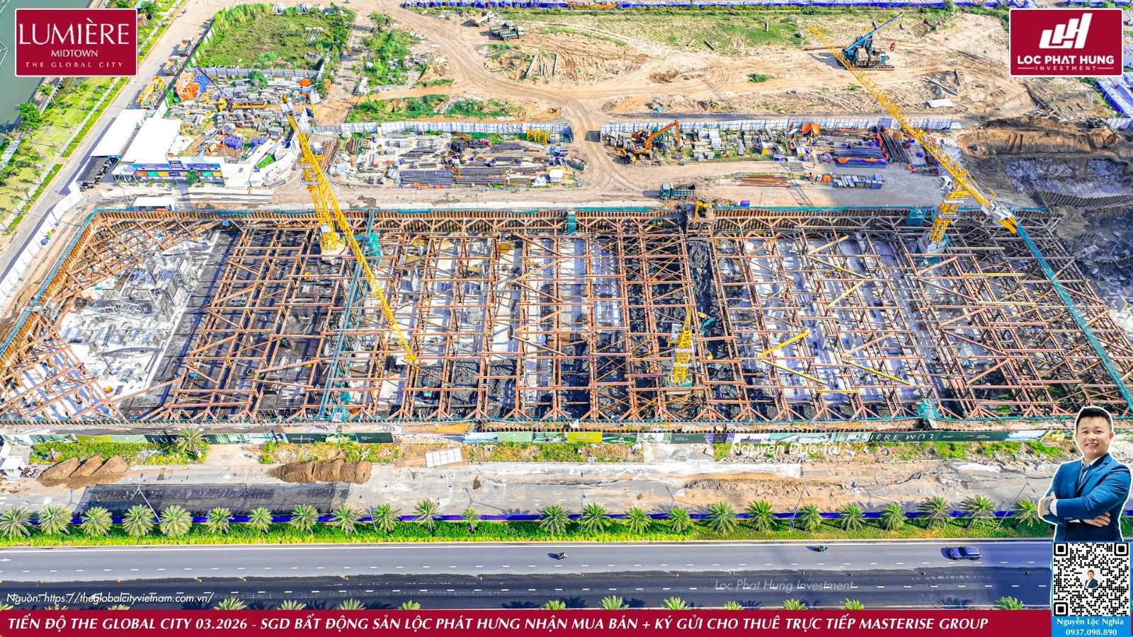 Tiến độ thực tế dự án The Global City ngày 25.03.2026