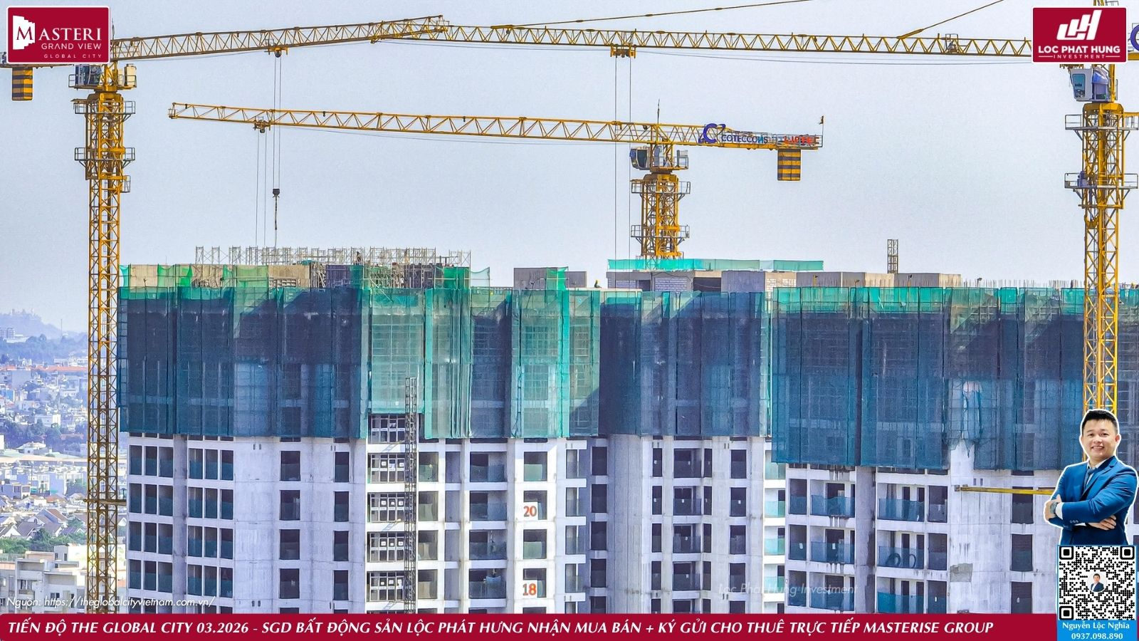 Tiến độ thực tế dự án The Global City ngày 25.03.2026