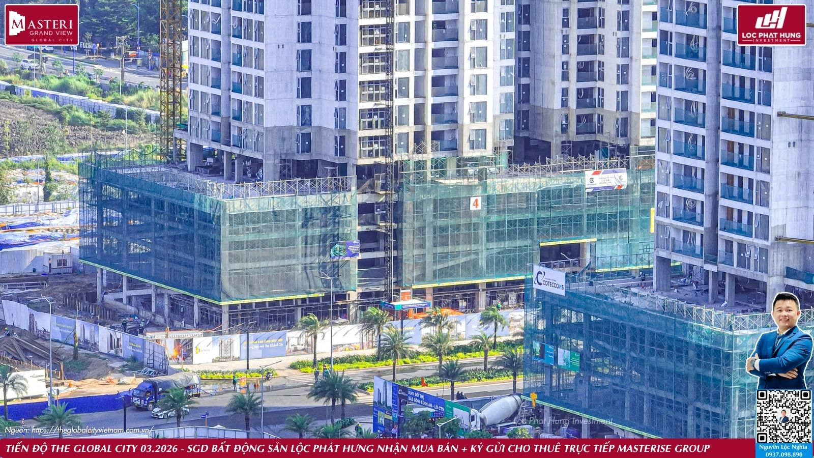 Tiến độ thực tế dự án The Global City ngày 25.03.2026