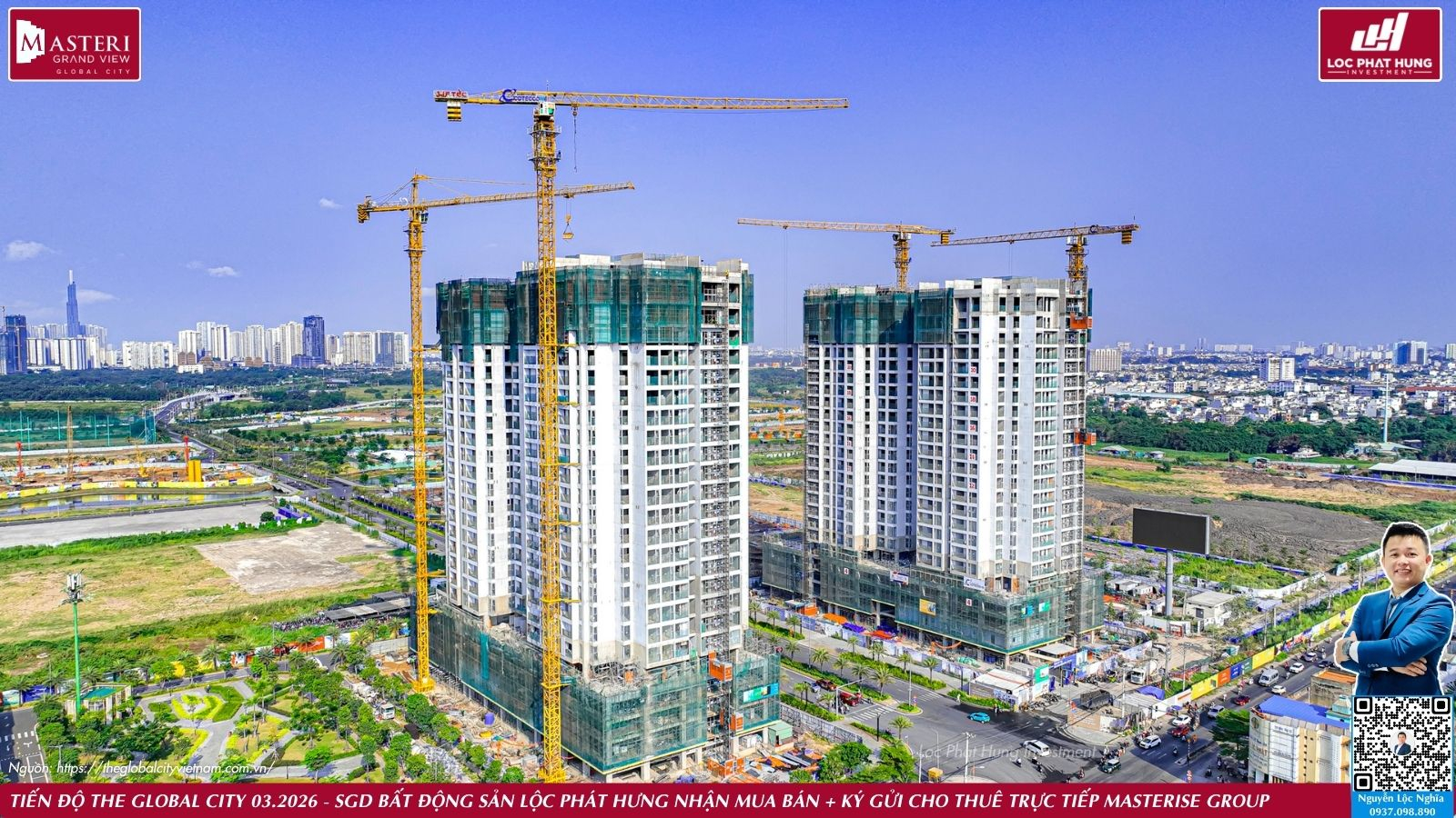 Tiến độ thực tế dự án The Global City ngày 25.03.2026