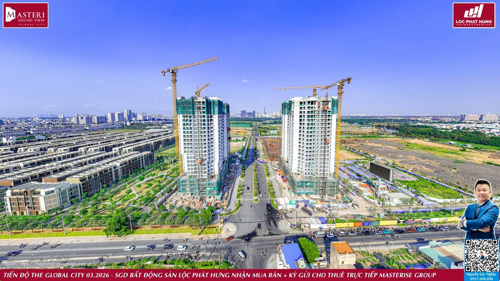 Tiến độ thực tế dự án The Global City ngày 25.03.2026