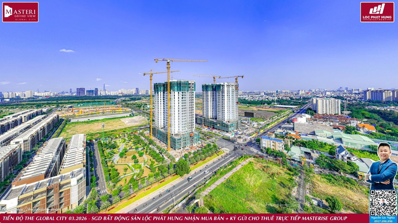 Tiến độ thực tế dự án The Global City ngày 25.03.2026