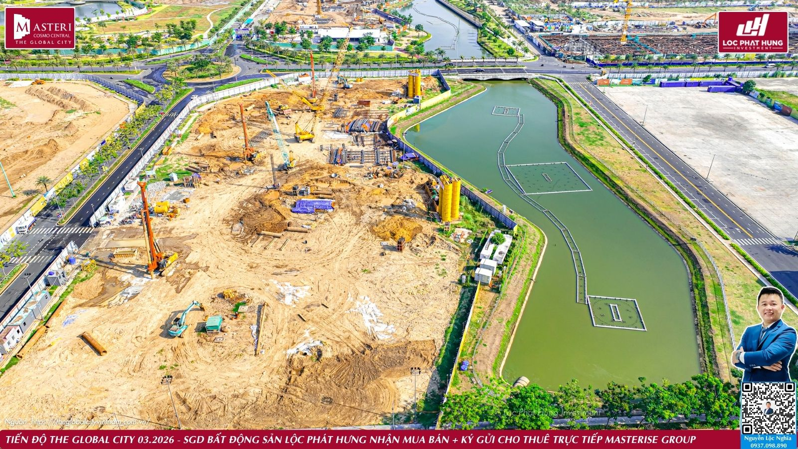 Tiến độ thực tế dự án The Global City ngày 25.03.2026