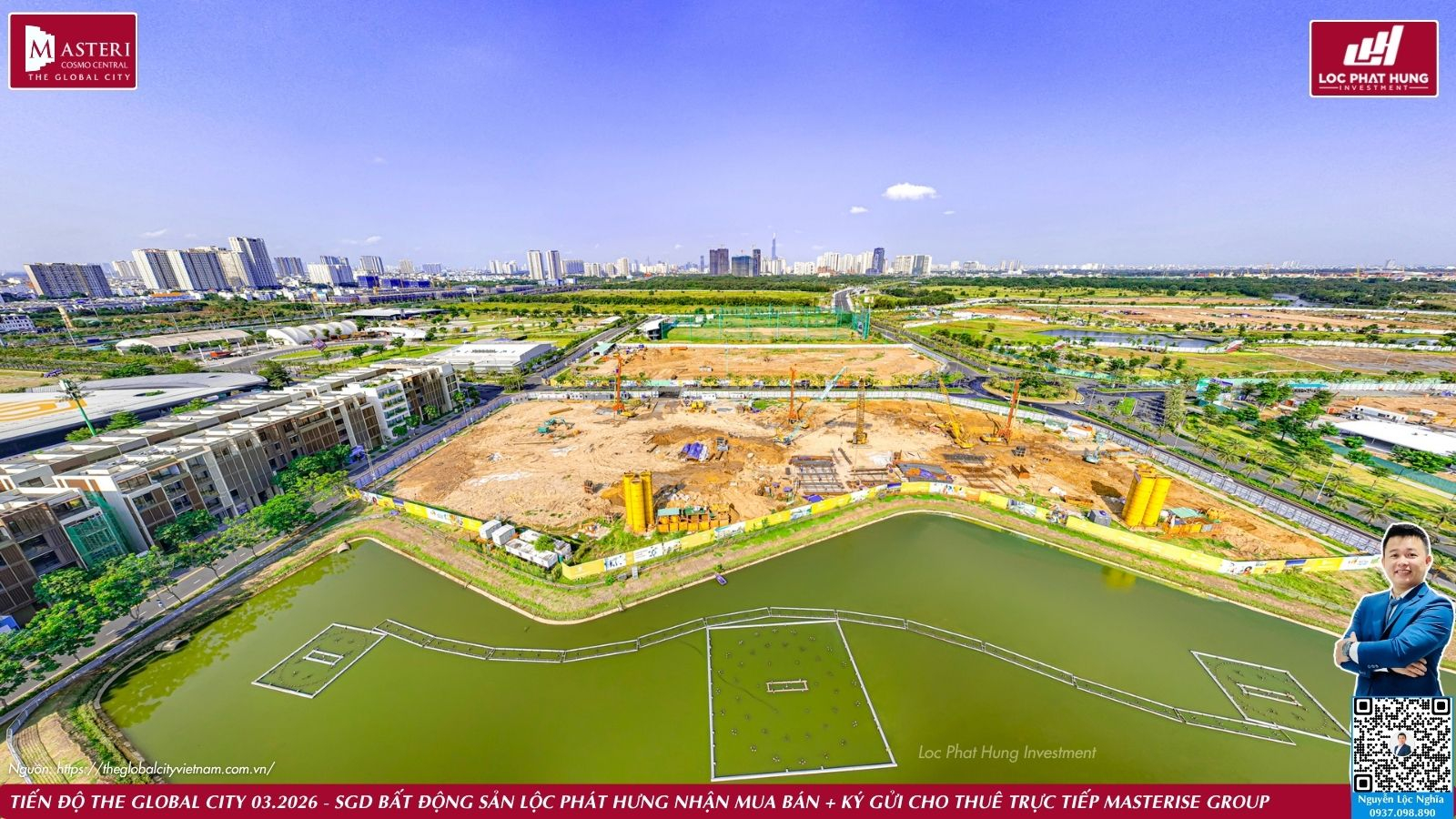 Tiến độ thực tế dự án The Global City ngày 25.03.2026