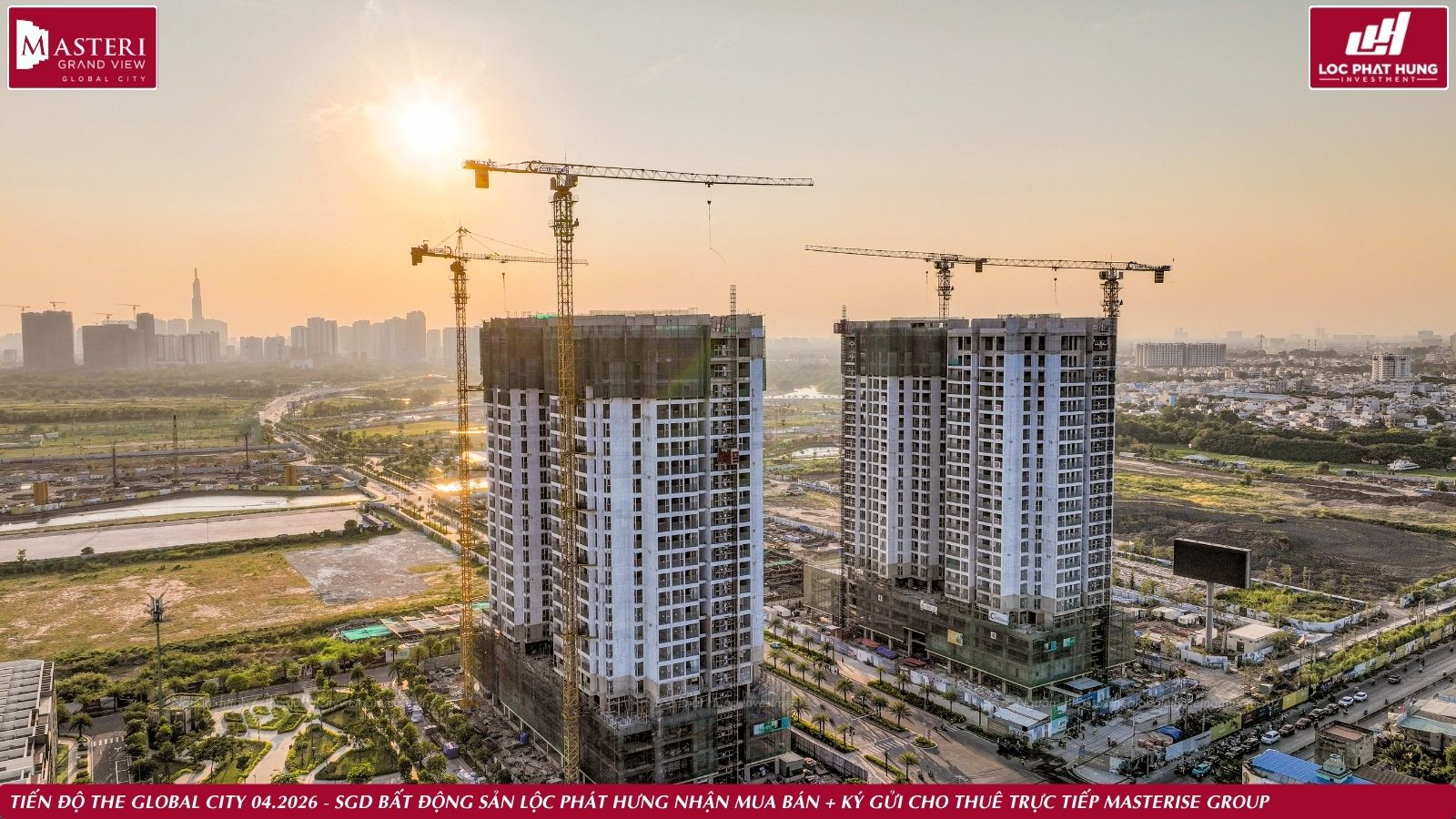 Tiến độ thực tế dự án The Global City ngày 03.04.2026