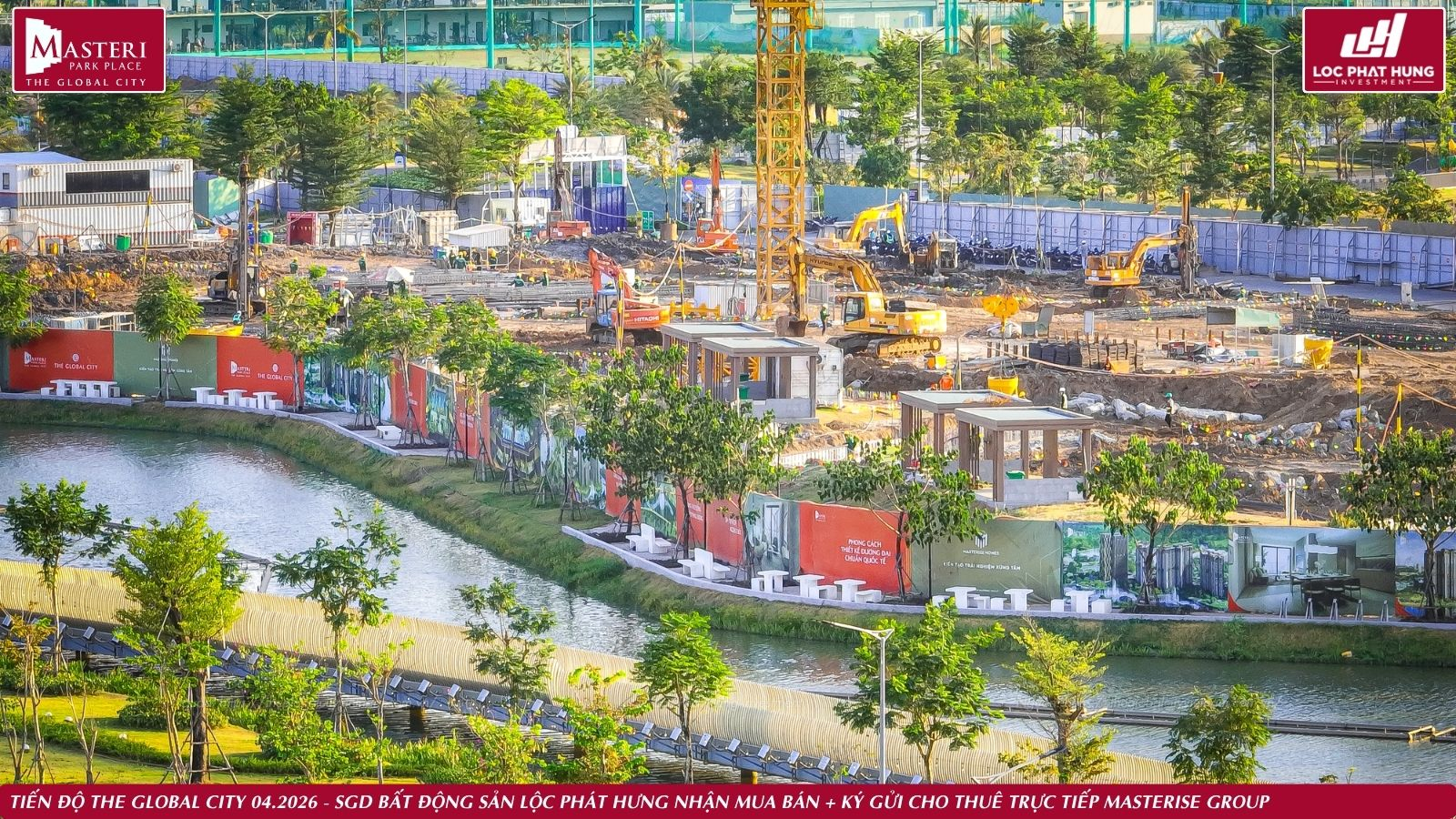 Tiến độ thực tế dự án The Global City ngày 03.04.2026