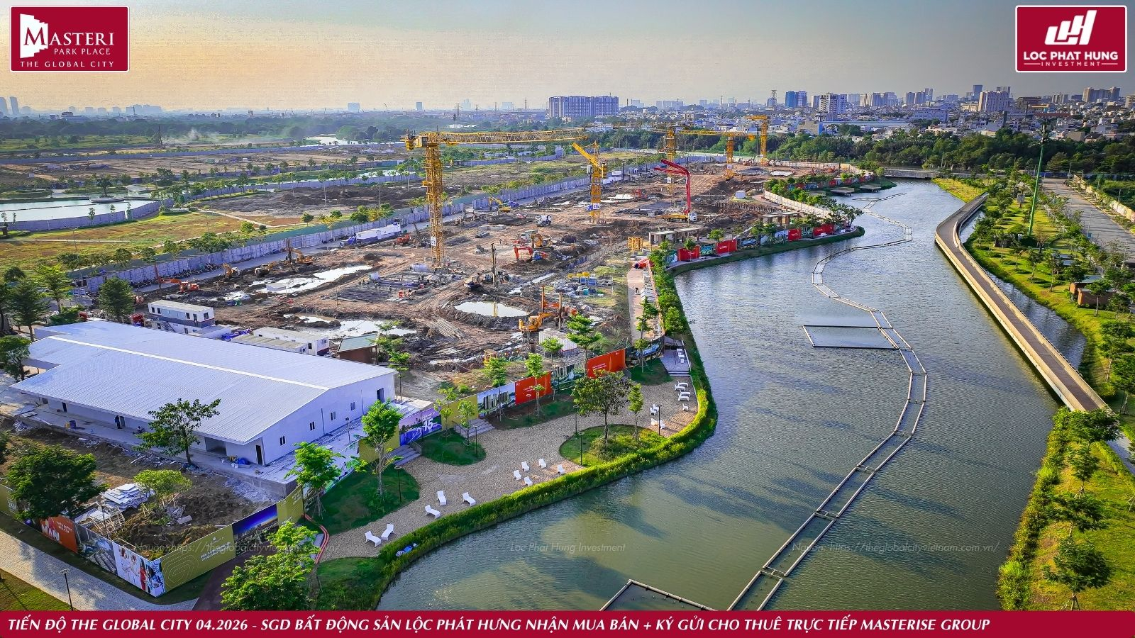 Tiến độ thực tế dự án The Global City ngày 03.04.2026