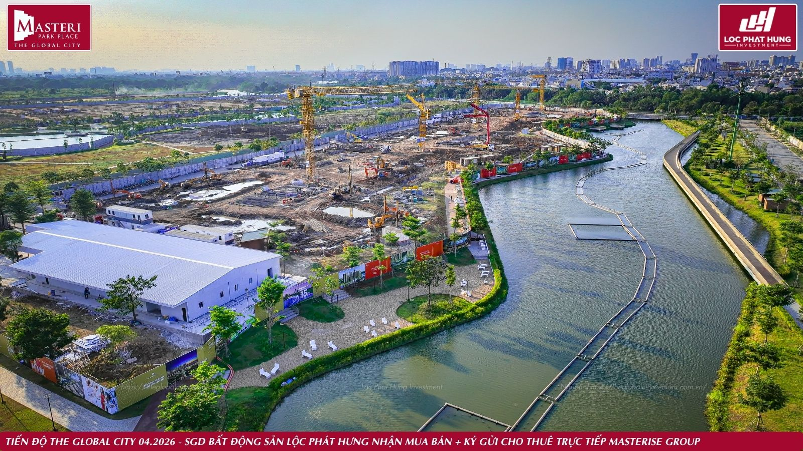 Tiến độ thực tế dự án The Global City ngày 03.04.2026